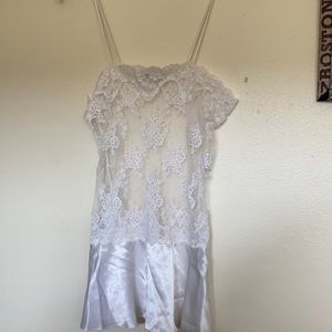 Lace and satin nighty L